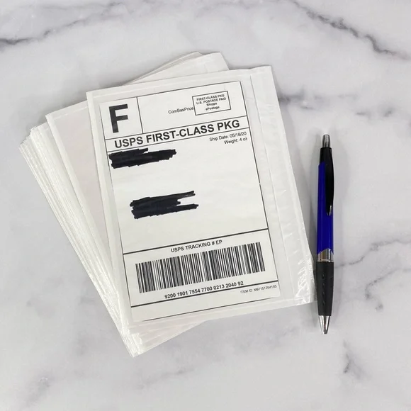 50 (7.5 X 5.5) Postage Invoice , Package Slip, Label Cover Pocket PRICE IS FIRM - Picture 7 of 9